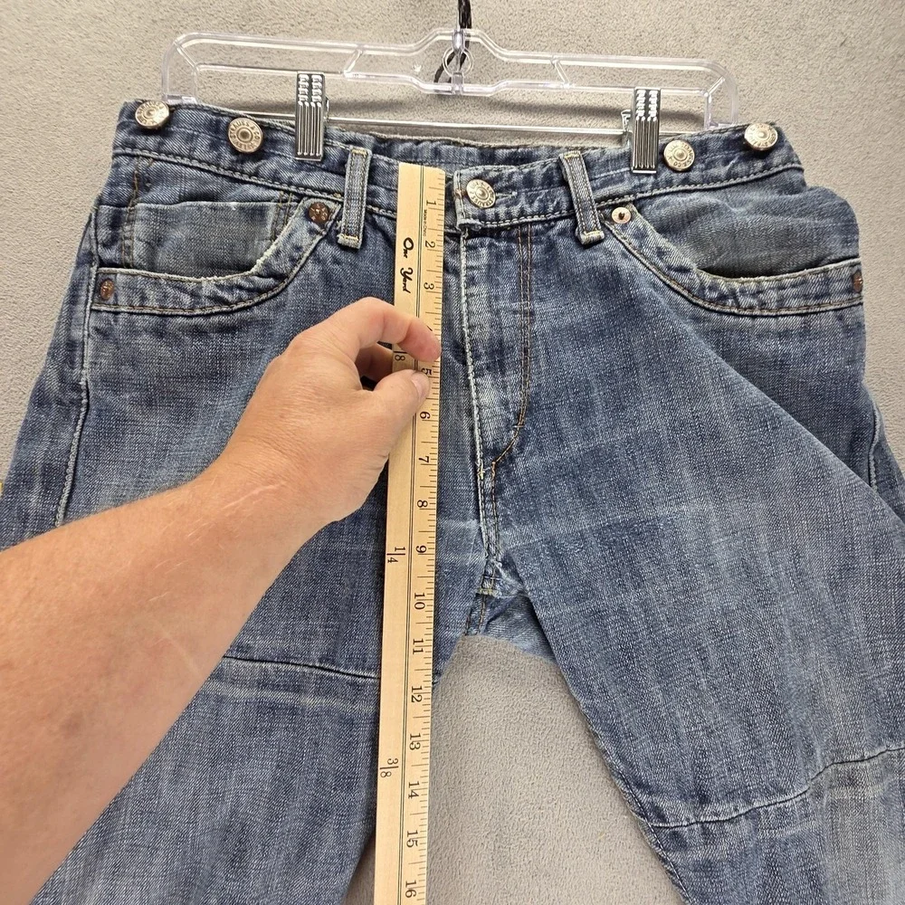Vintage Levis Engineered Jeans Mens Blue Double Knee Zip Fly Bootcut Fits 32x29